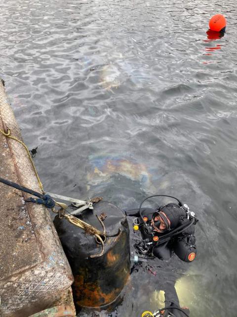 Plongée Bassin du commerce, Dunkerque - France — photo 2